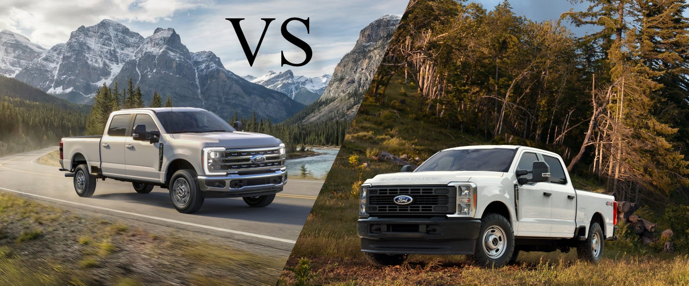 The 2026 Ford F-250 compared to the 2026 Ford F-350