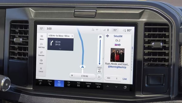 Ford Super Duty Interior display