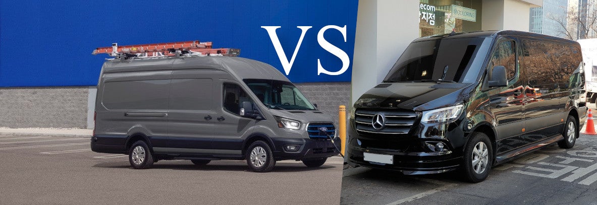 The Ford Transit compared to the Mercedes Sprinter